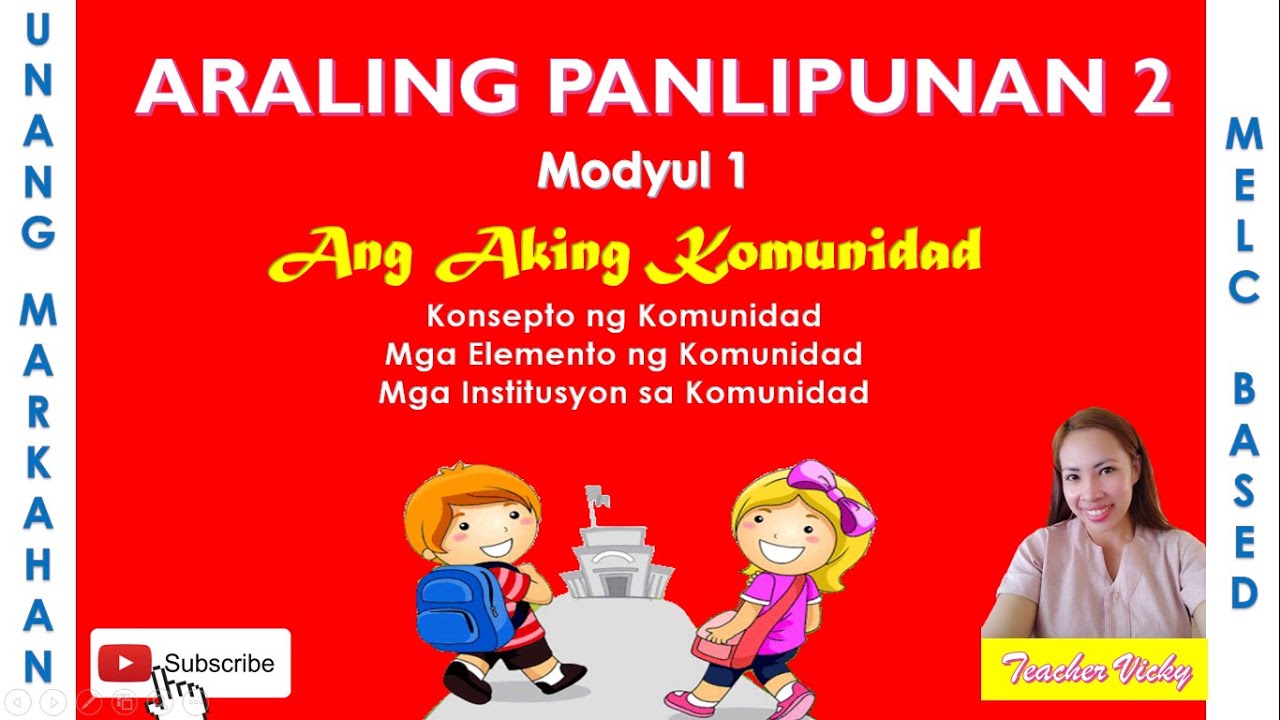 Aral Pan |Ang Aking Komunidad | Konsepto ng Komunidad|Elemento ng