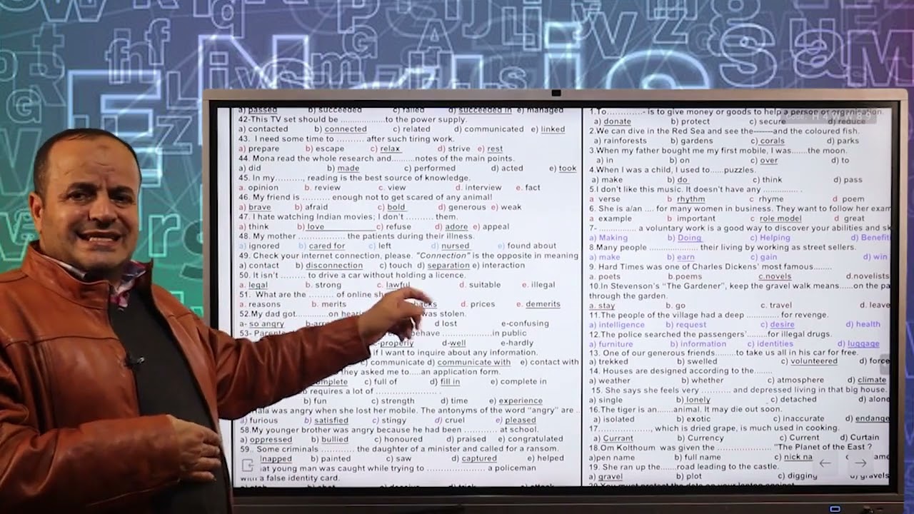 مراجعة ليلة الامتحان في اللغة الإنجليزية أولي ثانوي ترم أول 2024 by Mr Mamdouh Alsaied
