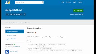 MLOpsCLI | A CLI tool to turn DS Python scripts + YAML config into an executable ML pipeline