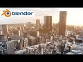 【blender】リアルな都市の作り方!(~PLATEAUを用いる方法~)