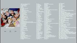 BTS selected songs per album and collabs (plus Permission To Dance)