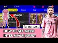 How to get Messi inter Miami jersey🔥 -- efootball #efootball23 #pes