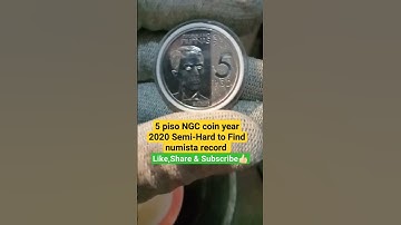 5 piso NGC coin year 2020 Semi-Hard to Find numista record #coins #coincollecting #sharing