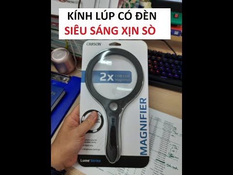 Đánh giá Kính lúp cầm tay có đèn Mỹ Carson COB Lume Series |Carson AS-95 Lume Magnifier Quick Review