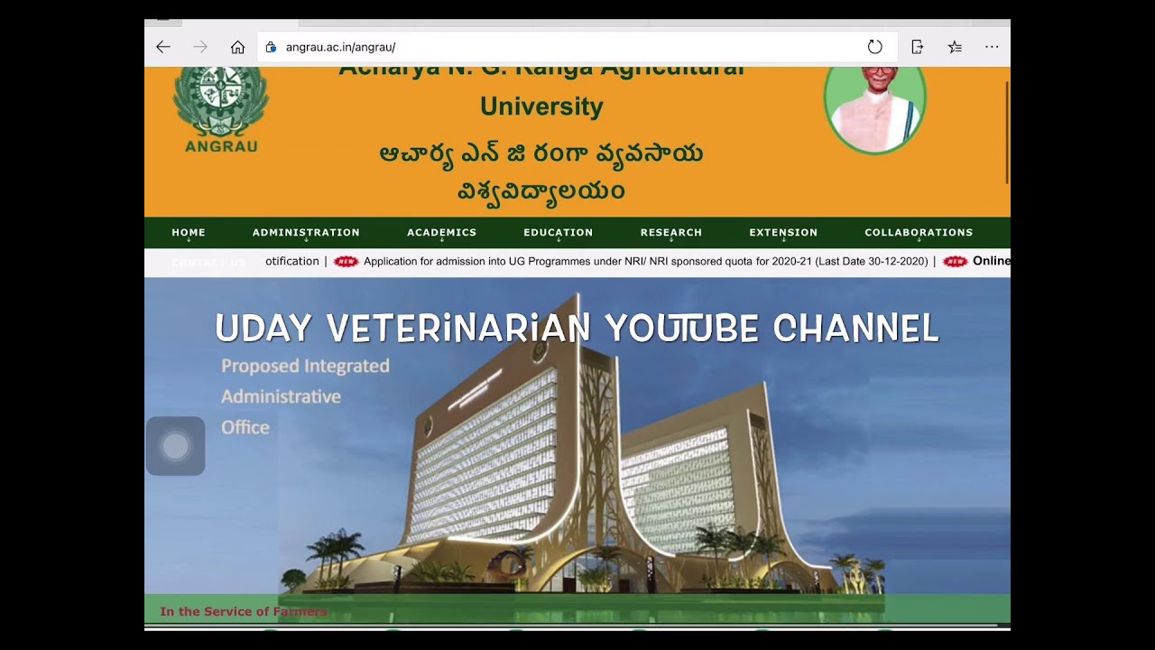 ANGRAU WEB OPTIONS UPDATE COMPLETE GUIDE TO GIVE WEB OPTIONS FOR BI.PC BIPC ACHARYA NG RANGA AGRICUL