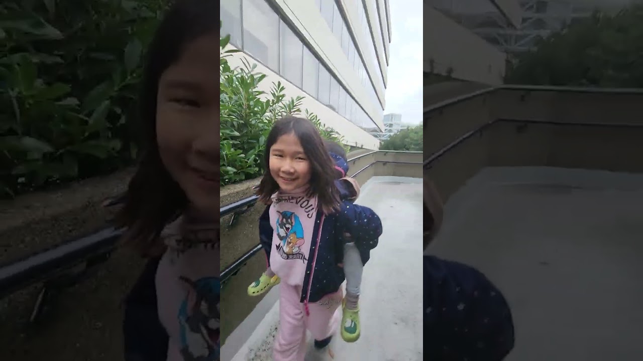 벤쿠버생활)9살누나가 34개월동생업어주기