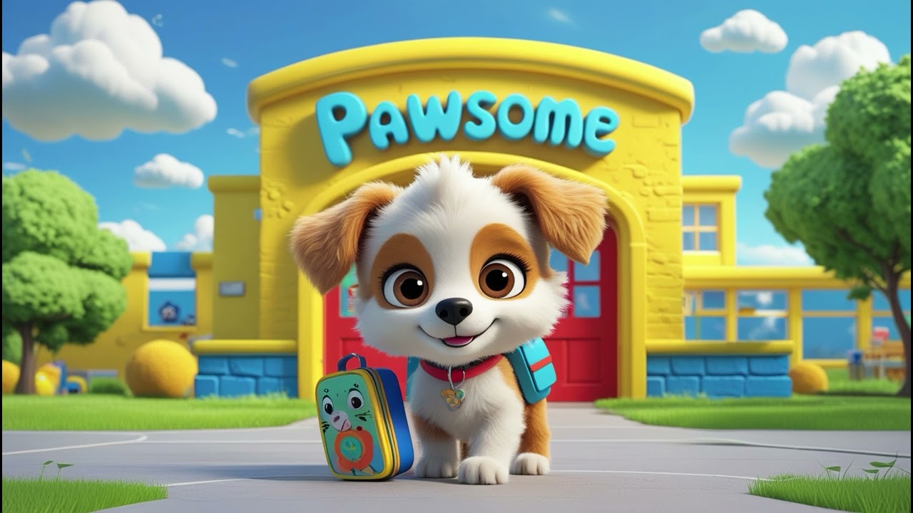 Puppy Goes to Preschool | Fun First Day of School Song for Kids