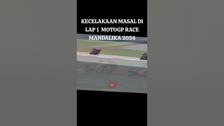 Kecelakaan Masal Terjadi Di Lap 1 MotoGP Race, Mandalika 2024 #fypシ゚viral #viralvideo #motogp