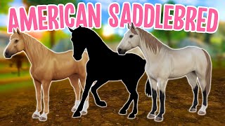 *NEW* AMERICAN SADDLEBRED HORSES IN STAR STABLE!