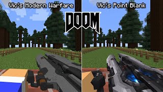 Minecraft: Doom Edition - Vic's Modern Warfare 2.0 vs Vic's Point Blank | All Doom Weapons screenshot 5