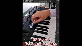 Kraftwerk Pocket Calculator On A Single Korg Multipoly Performance  synth sounddesign