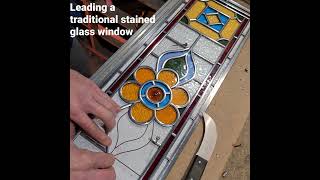 Leading a traditional stained glass window
