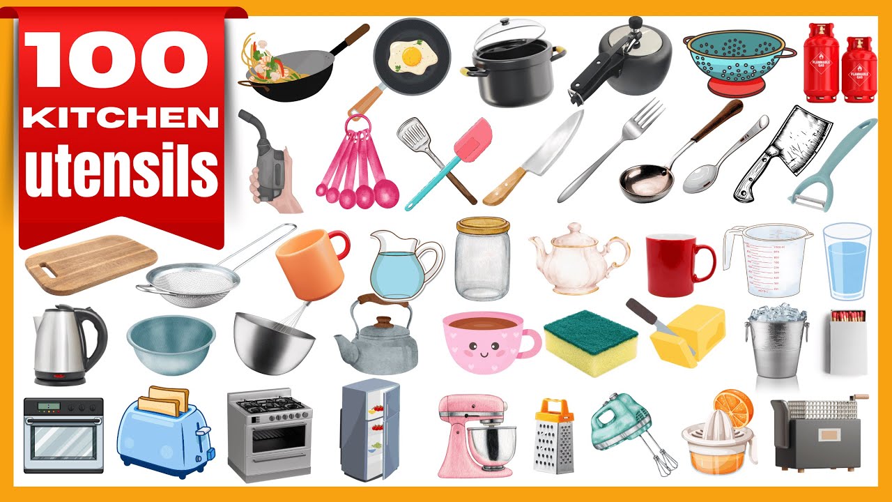 Kitchen Vocabulary: 100+ Common Kitchen Items in English | Learn Kitchen Vocabulary
