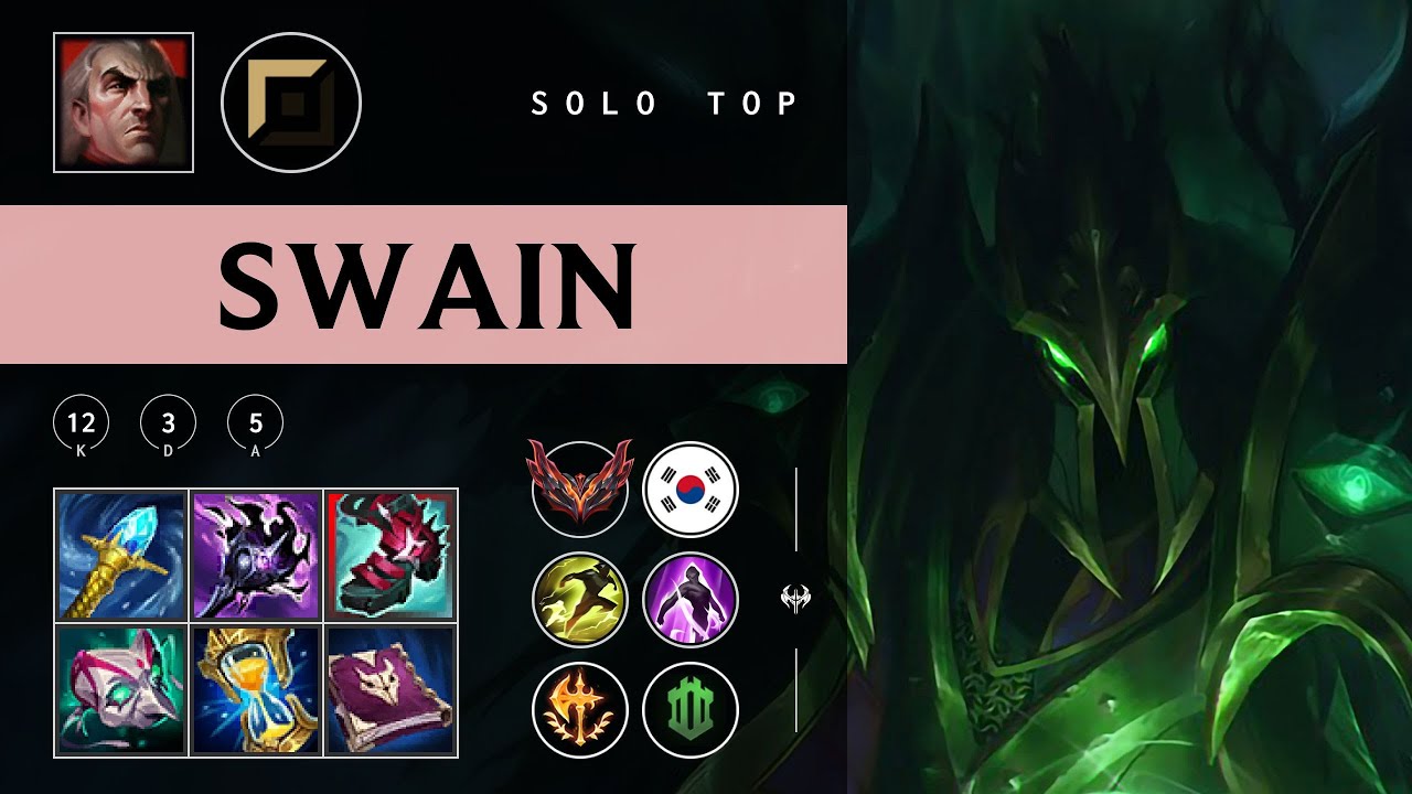 Swain Top vs Pantheon - KR Grandmaster Patch 25.24