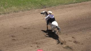 Katie Usher and Eliza Jane Pendleton Round-Up Barrel Race 7-3-16