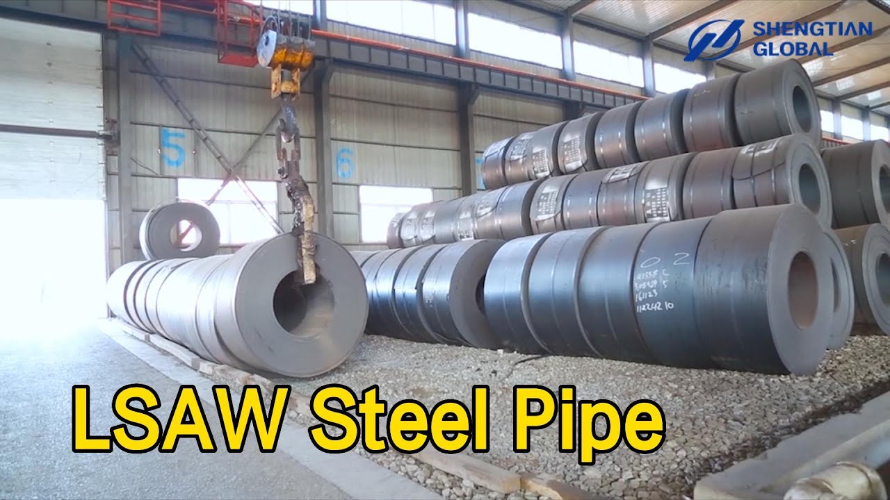 ASTM A252 LSAW Steel Pipe High Strength Thick Wall For Gas Pipelines