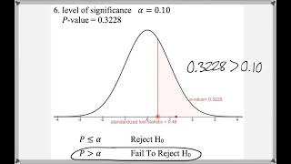 Math 209 : 9.2 #6, #7 (Statistics Tutorial : Hypothesis Testing Using P-Values)