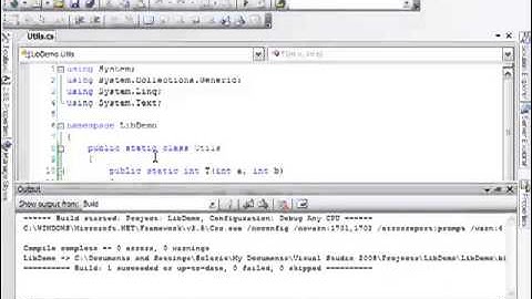 Tạo file thư viện dll trong Visual Studio