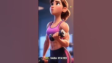 SARA AND HER BEST FRIENDS  #motivation #strengthandgrowth #liftingweights #animationforkids