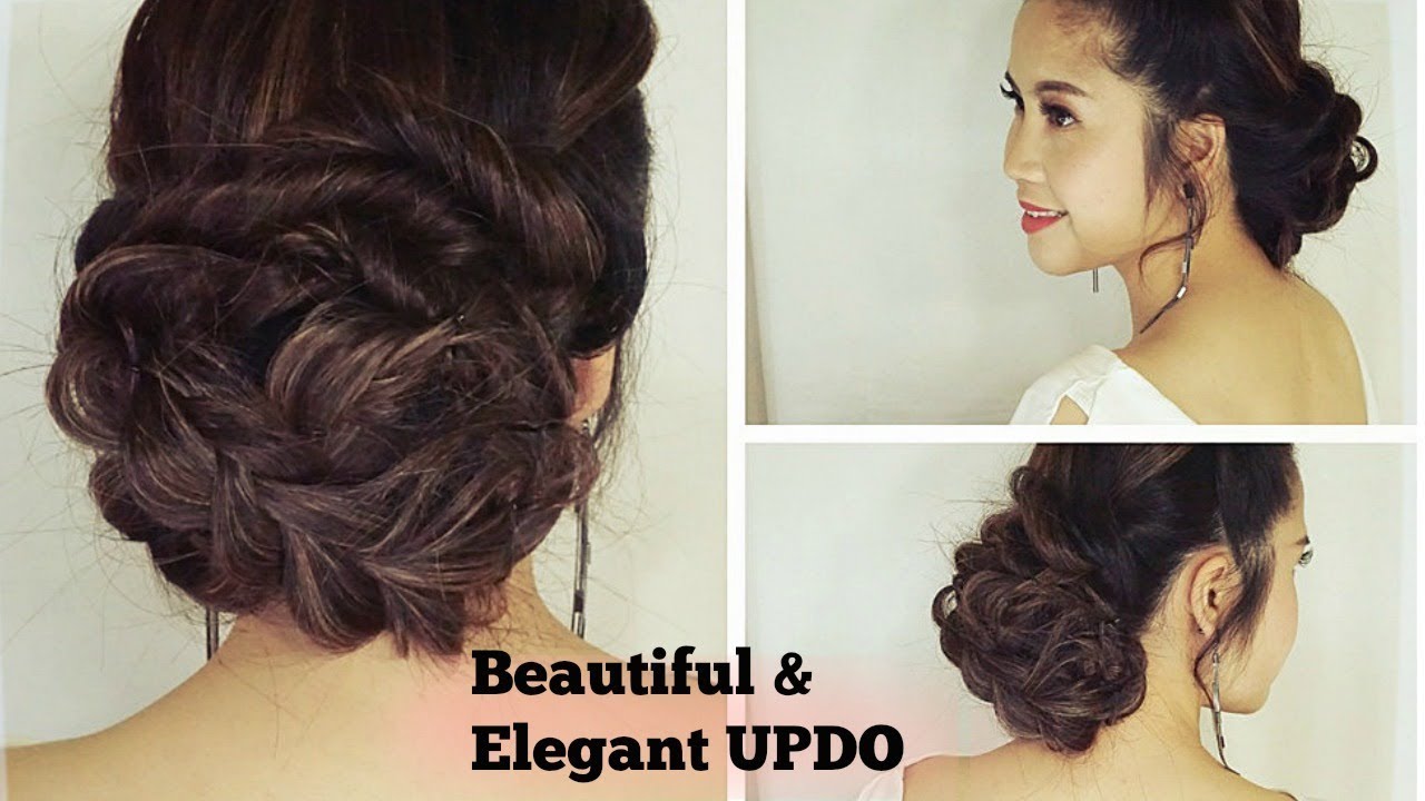 Elegant Classy Prom Wedding Updo For Long Hair I Alisa Beauty District