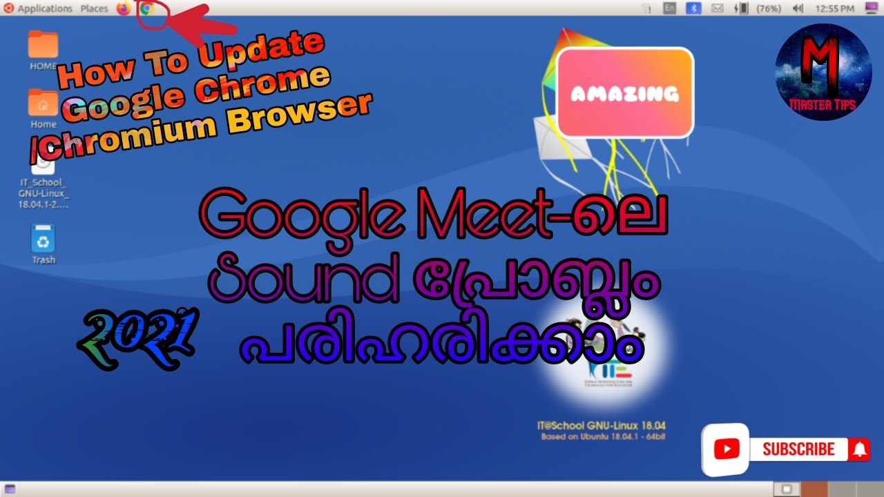 HOW TO FIX GOOGLE SOUND PROBLEM  IN UBUNTU / HOW TO UPDATE CHROMIUM BROWSER IN LAPTOP UBUNTU LINUX