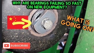 Why are bearings failing so soon on new machines?