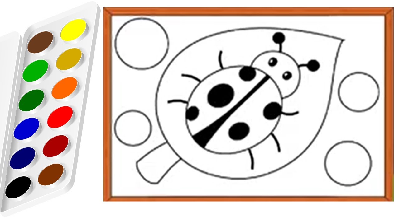 Learn How to Draw Tortoise & Beetle | Coloring, Painting For Kids & Toddlers | drawing for kids