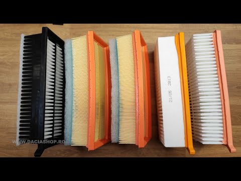 Diferente intre filtrele de aer de acelasi tip - OE Renault/Dacia, Asam, Mann, Mahle