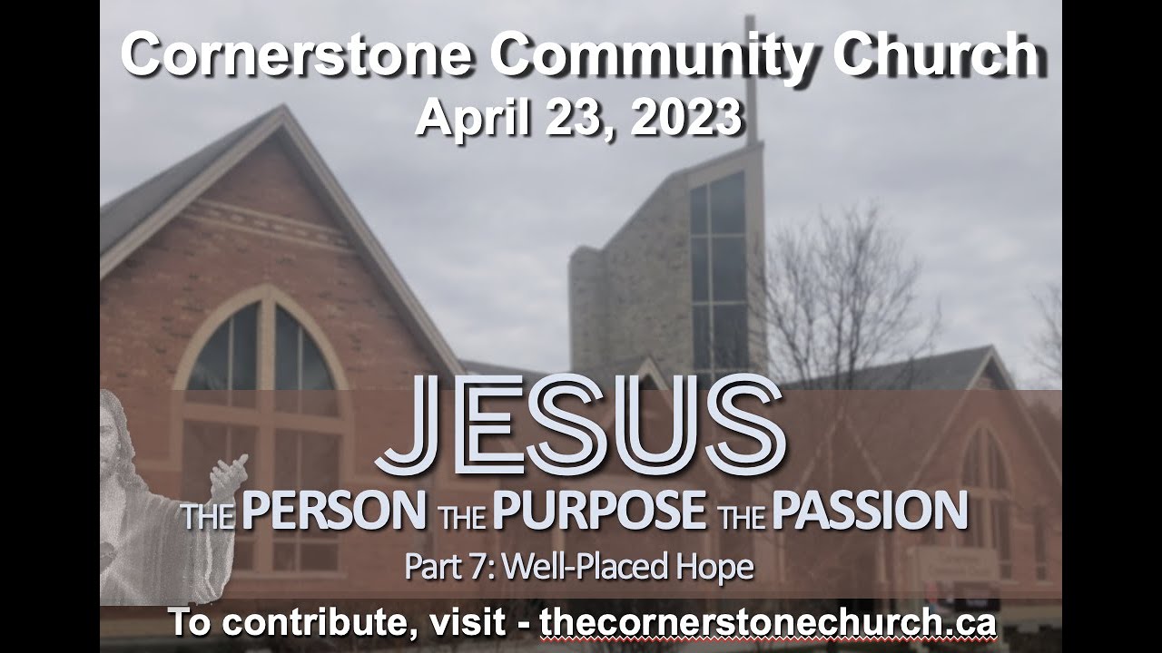 Cornerstone Community Church Online April 23 - YouTube