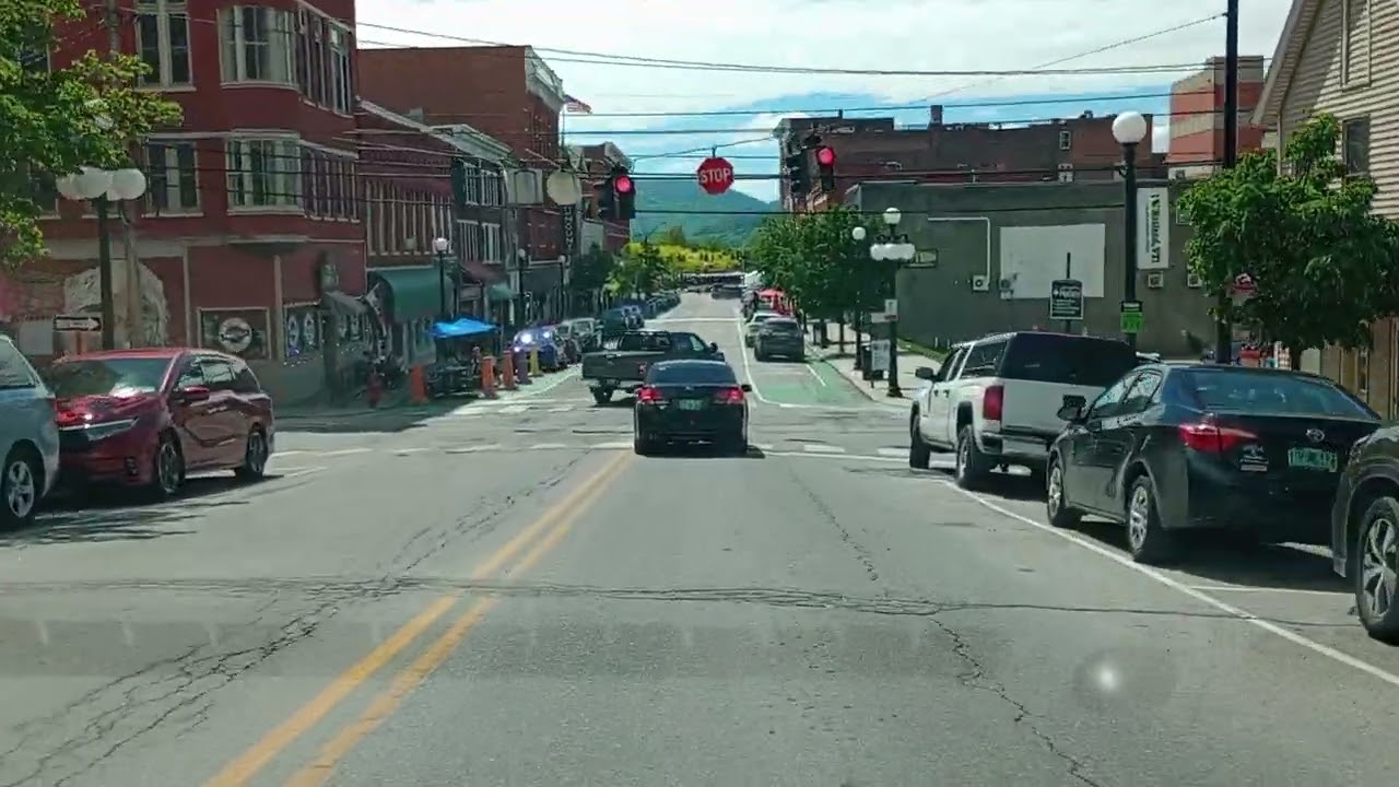 Downtown Rutland Vermont - Beautiful Saturday but Where Are All the People?