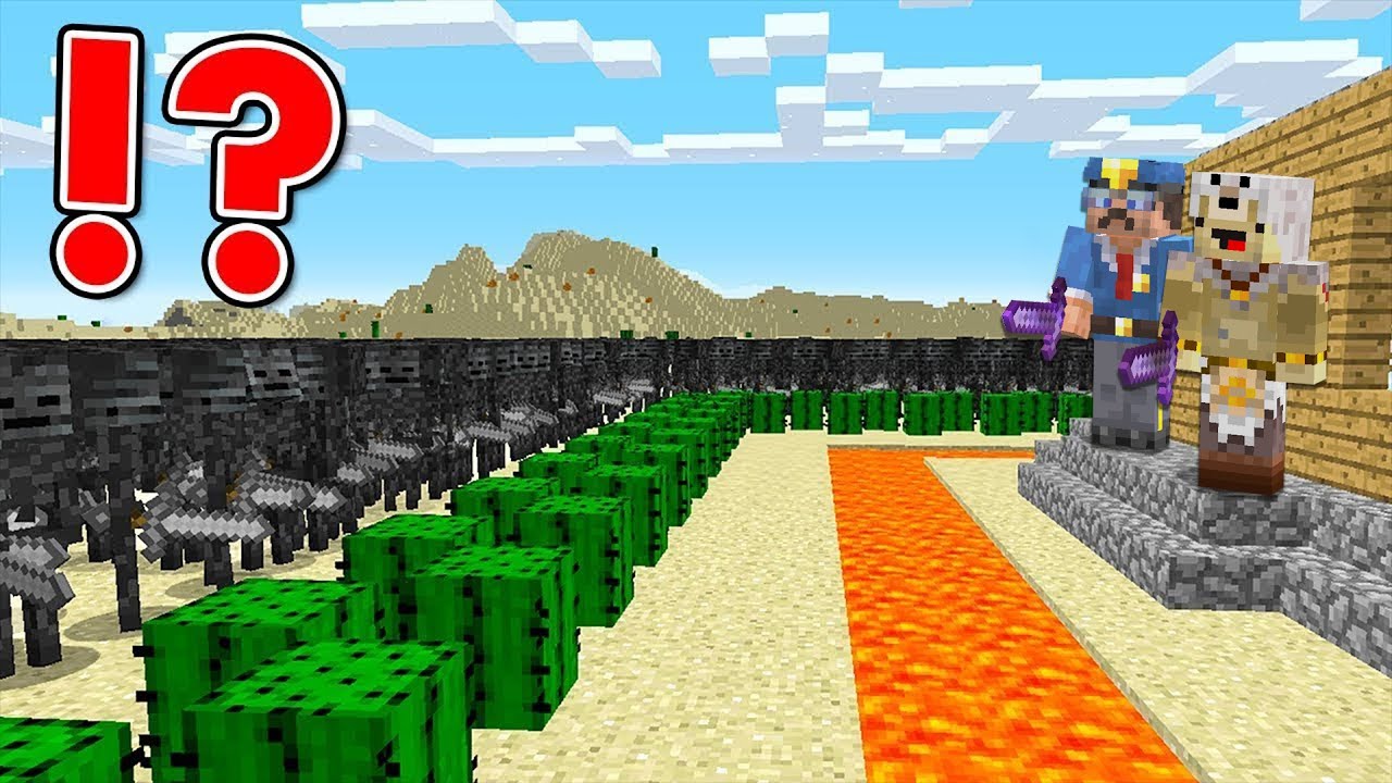 1000 Withers Squelettes VS La Maison la plus Sécurisée de Minecraft