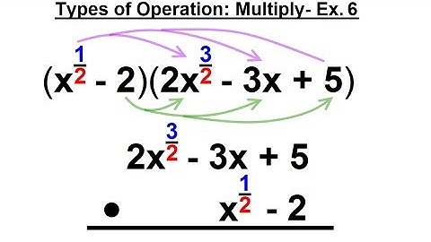 Algebra - Ch. 19: Rational Exponents Algebra (7 of 16) Types of Operations: Multiply - Ex. 6