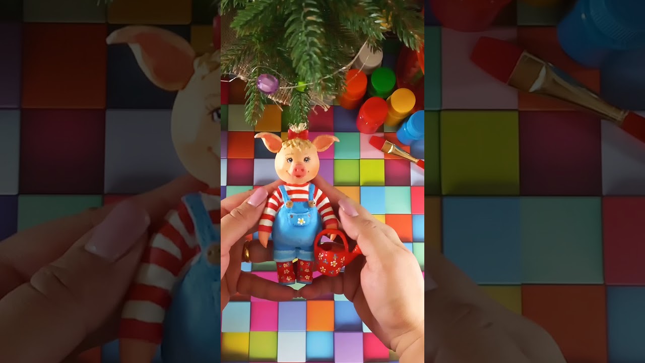 DIY | COTTON WOOL TOY | PIG | ВАТНАЯ ИГРУШКА | СВИНКА