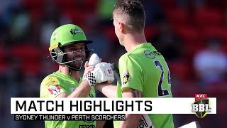 Thunder stay in the hunt for finals with thrilling win | KFC BBL|09
