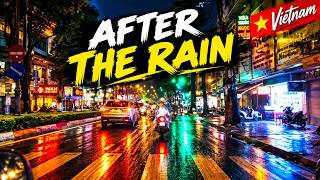 Saigon After the Rain 🇻🇳 | Night Street Sounds & City Life | Ho Chi Minh City 4K POV