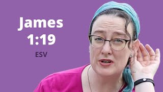 James 1:19 (ESV, Bible Drill Red Cycle)