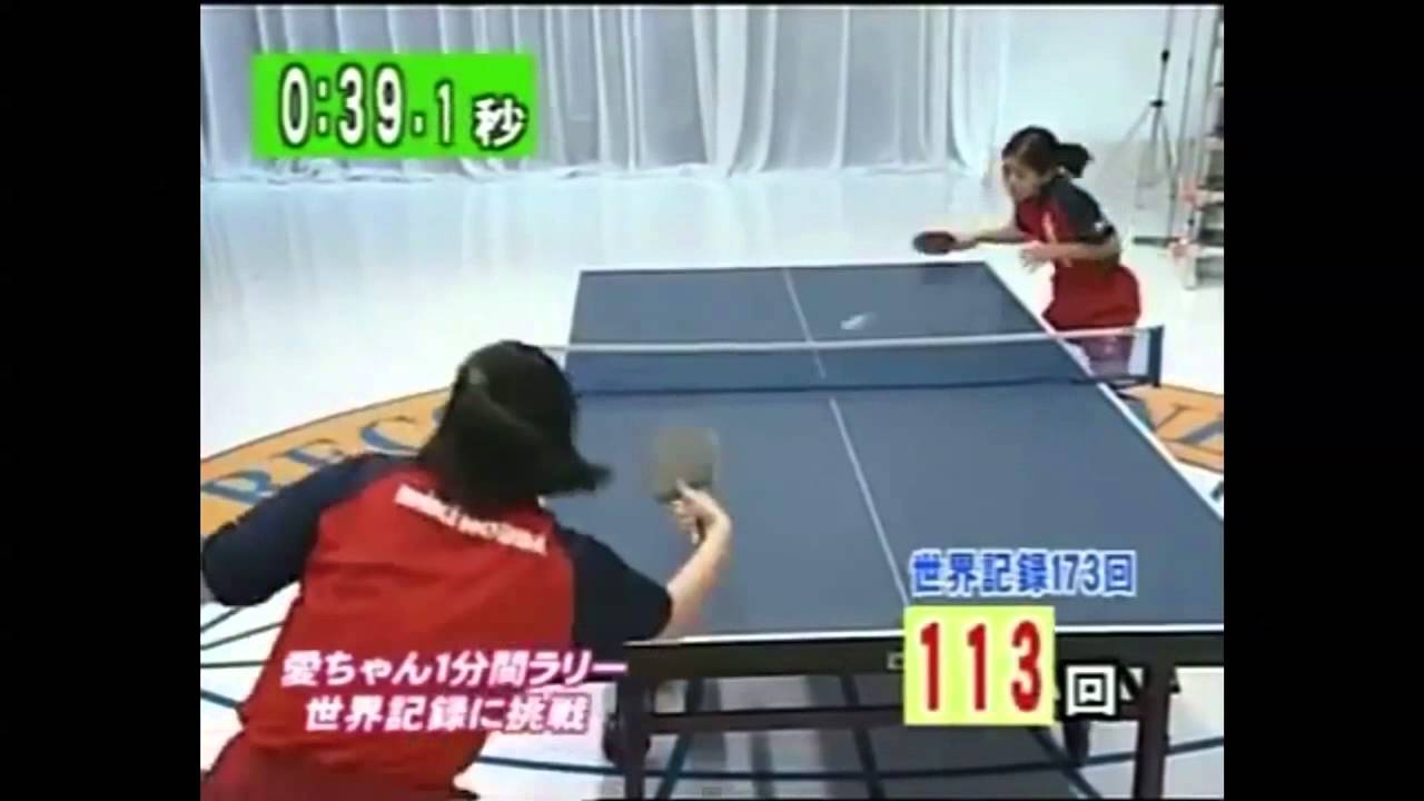 Table Tennis World Record - Fastest Rally in 1 minute - YouTube