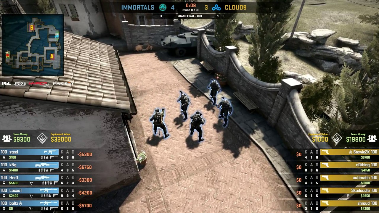 Cloud9 vs Immortals - Americas Minor PGL Major Krakow Grand Final on Inferno