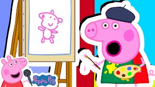 Oink Oink Peppa Song | Peppa's Art Exhibition  + More Nursery Rhymes & Kids Songs