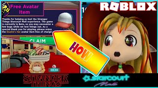 FREE ACCESSORY! HOW TO GET Dustin's Hat! (ROBLOX STRANGER THINGS