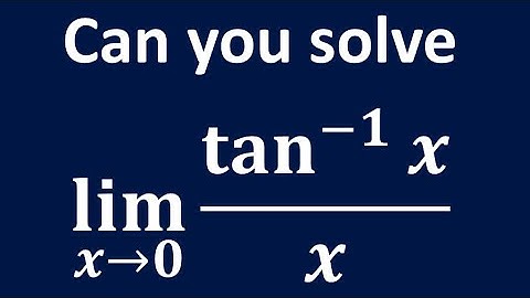 Limit of (arctan x)/x as x approaches 0