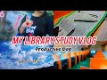LIBRARY STUDY VLOG 📚 Productive Study Day 🌈 l Priti Sakshi 🎀 #class11 #study