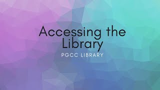 Locating the Library Webpage and Resources