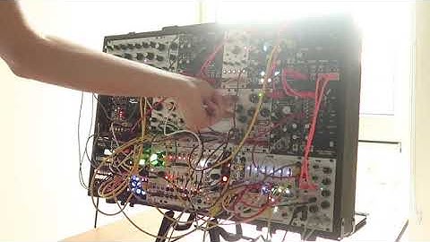 Quiet... Modular synth performance by a sunny window.  3 sto