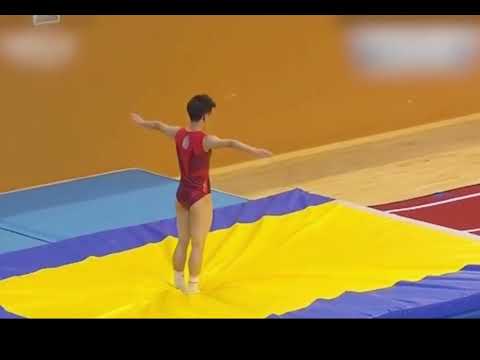 中国风火轮少女贾芳芳，用绝对的实力绝杀对手，毫无悬念的拿下金牌！#蹦床单跳 #贾芳芳 #冠军 #为国争光 #中国骄傲