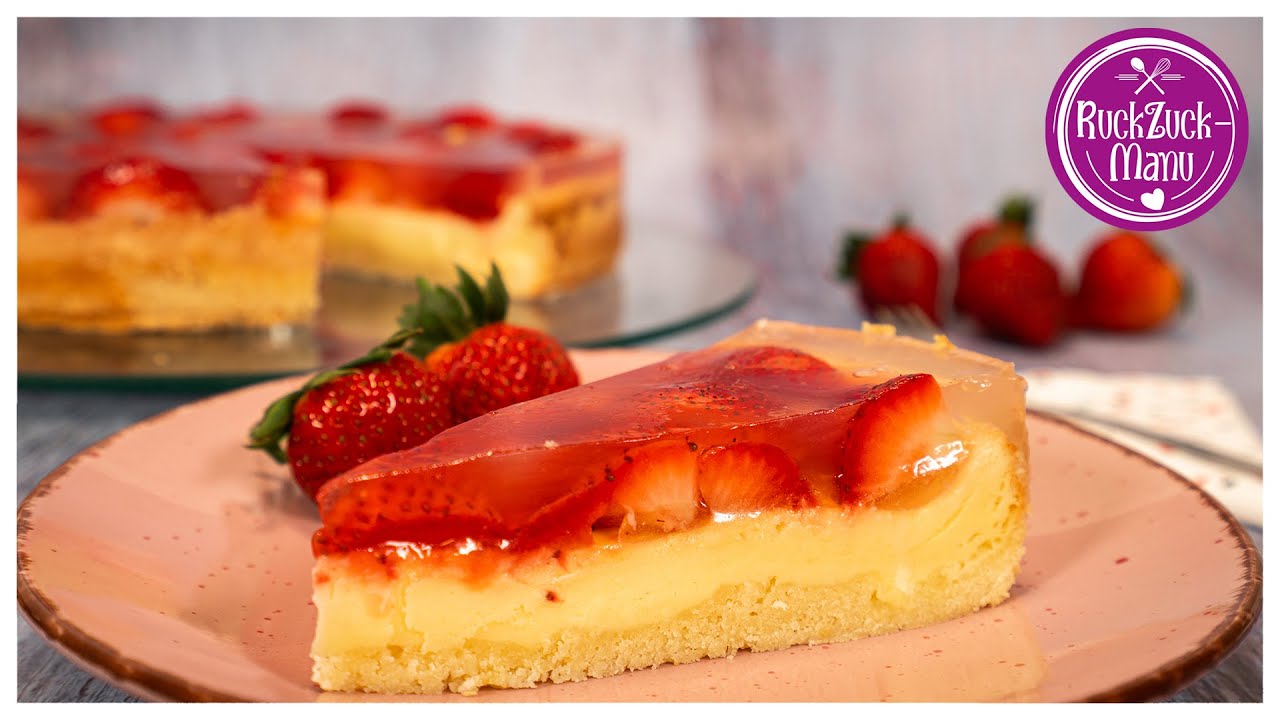 Frühlingskuchen mit 🍓 Erdbeeren und Quark Thermomix® TM5/TM6