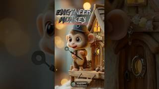 Engineer Monkey.#shorts #viral #youtubeshorts #youtube #trending #trendingshorts #reels #monkey #ai