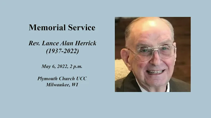 Rev. Lance Herrick memorial service