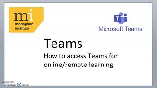 Microsoft Team for remote learning