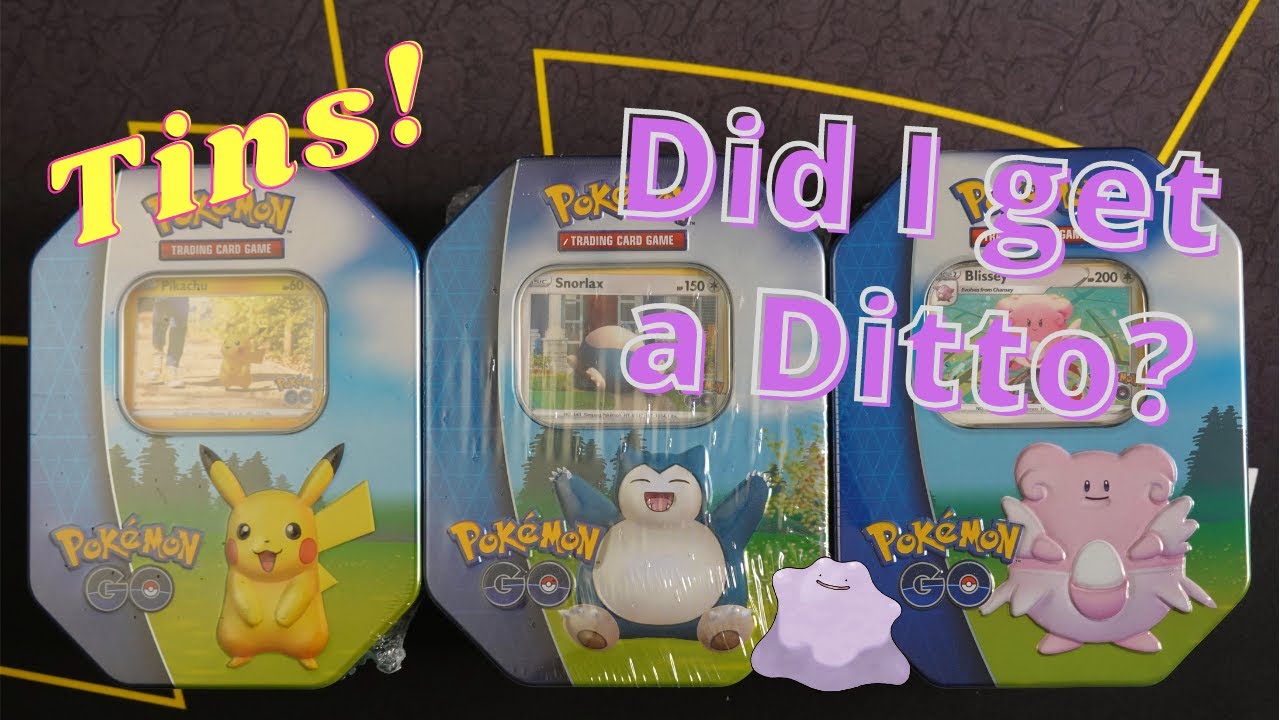 Opening the Pokemon GO Tin Set